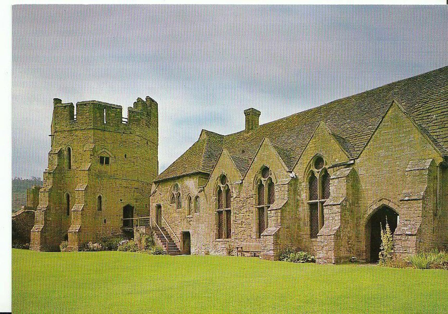 Shropshire Postcard - Stokesay Castle from The Courtyard, 13th Century  AB222