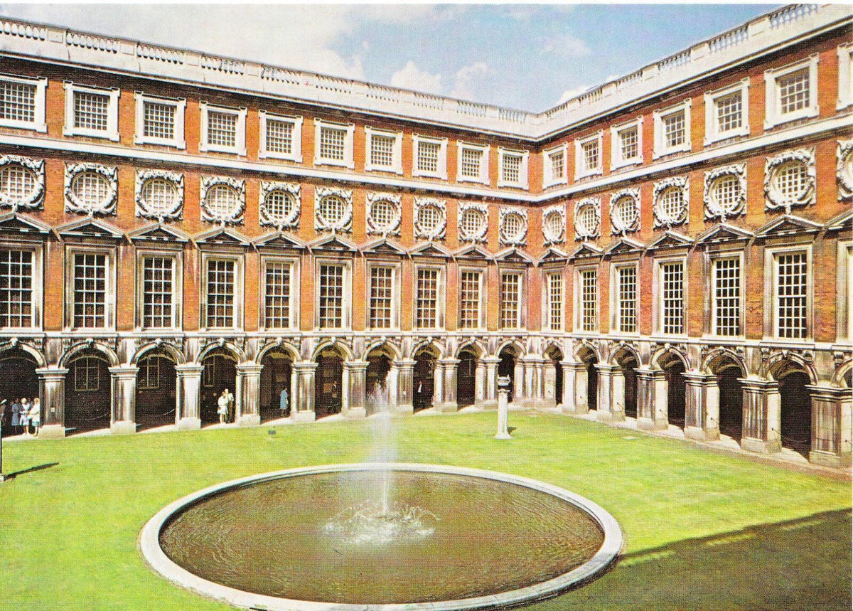 Middlesex Postcard: Hampton Court Palace, The Fountain Court [1689-c.1700] SM228