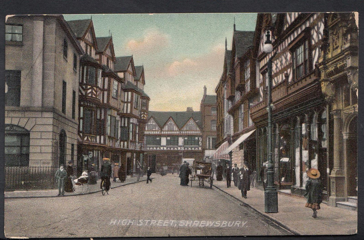 Shropshire Postcard - High Street, Shrewsbury A9866