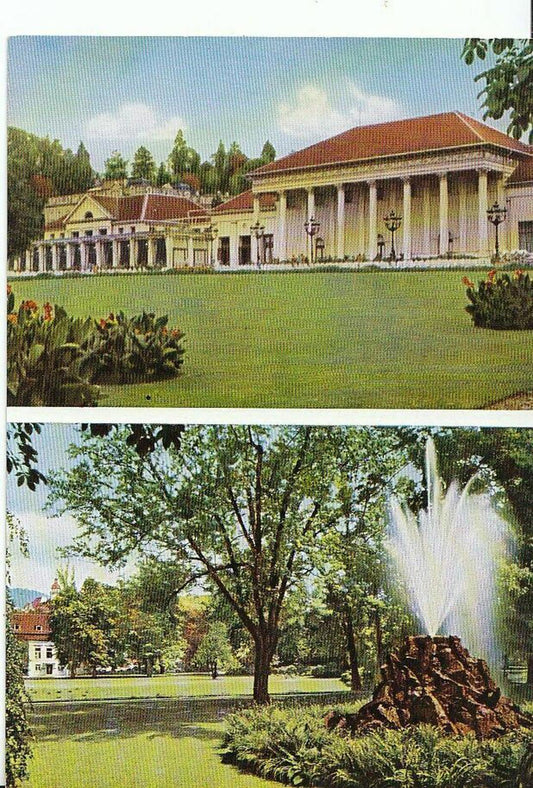 Germany Postcard -  Baden - Baden, Das Kurhaus - Brunnen Lichtentaler   AB968