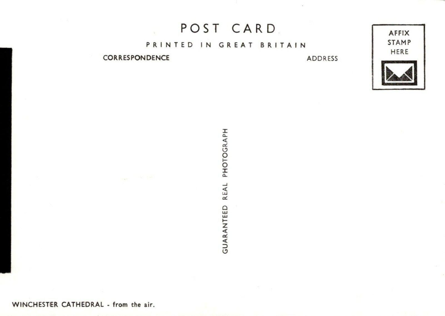 Hampshire Postcard - Aerial View of Winchester Cathedral   RR8954