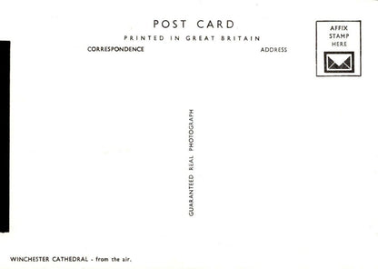 Hampshire Postcard - Aerial View of Winchester Cathedral   RR8954