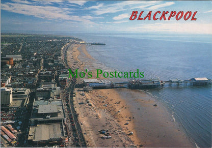Lancashire Postcard - Aerial View of Blackpool RRR1310