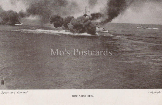 Navy History Postcard - Plymouth British Royal Navy Week, Broadsides XT84