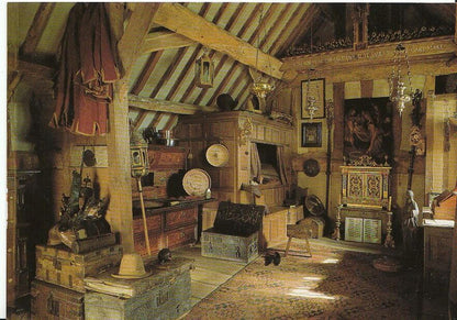 Gloucestershire Postcard - Snowshill Manor, Charles Wade's Bedroom  AB504