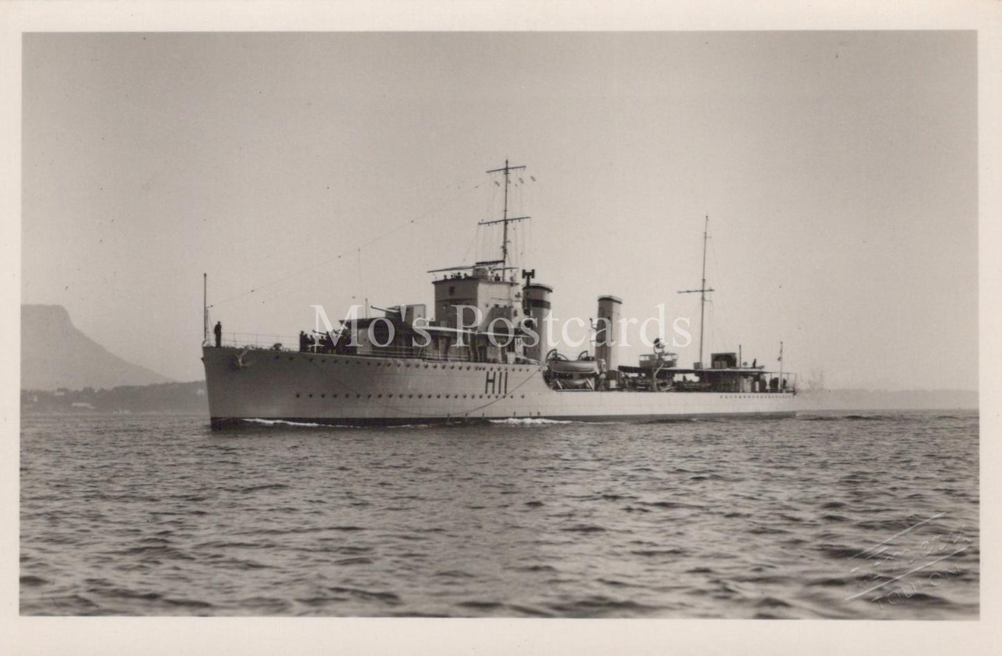 Naval History Postcard - H.M.S. Basilisk, 1936, B-Class Destroyer  XT65