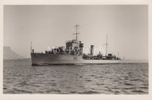 Load image into Gallery viewer, Naval History Postcard - H.M.S. Basilisk, 1936, B-Class Destroyer  XT65
