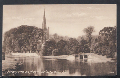 Warwickshire Postcard - Stratford-On-Avon, Trinity Church  RS20861