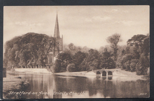 Warwickshire Postcard - Stratford-On-Avon, Trinity Church  RS20861