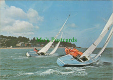 Load image into Gallery viewer, Yachting Postcard - Insolent, 27 Foot &#39;Solings&#39; Seen Racing at Cowes RR13681
