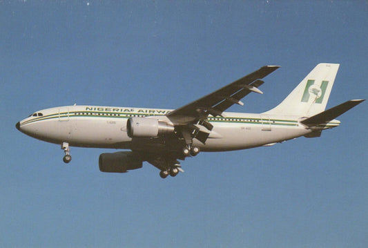 Aviation Postcard - Nigeria Airways Airbus A.310 221 Aeroplane RR9941