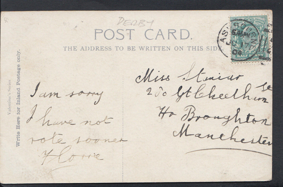 Derbyshire Postcard: Buxton From Town Hall RS6296