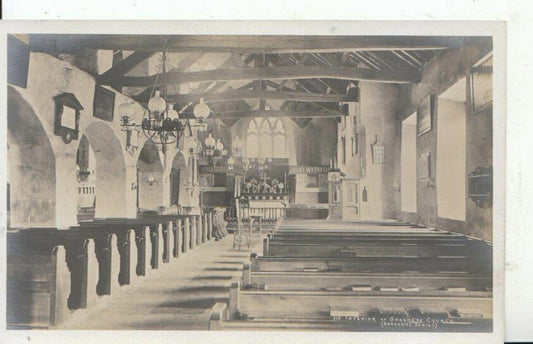 Cumbria Postcard - Interior of Grasmere Church  6813A