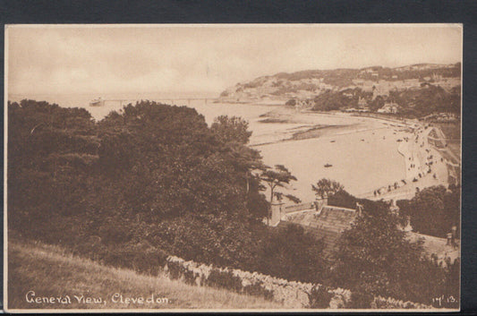 Somerset Postcard - General View of Clevedon      RS10099