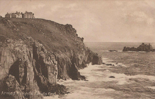 Cornwall Postcard - Armed Knights, Lands End    RS21935
