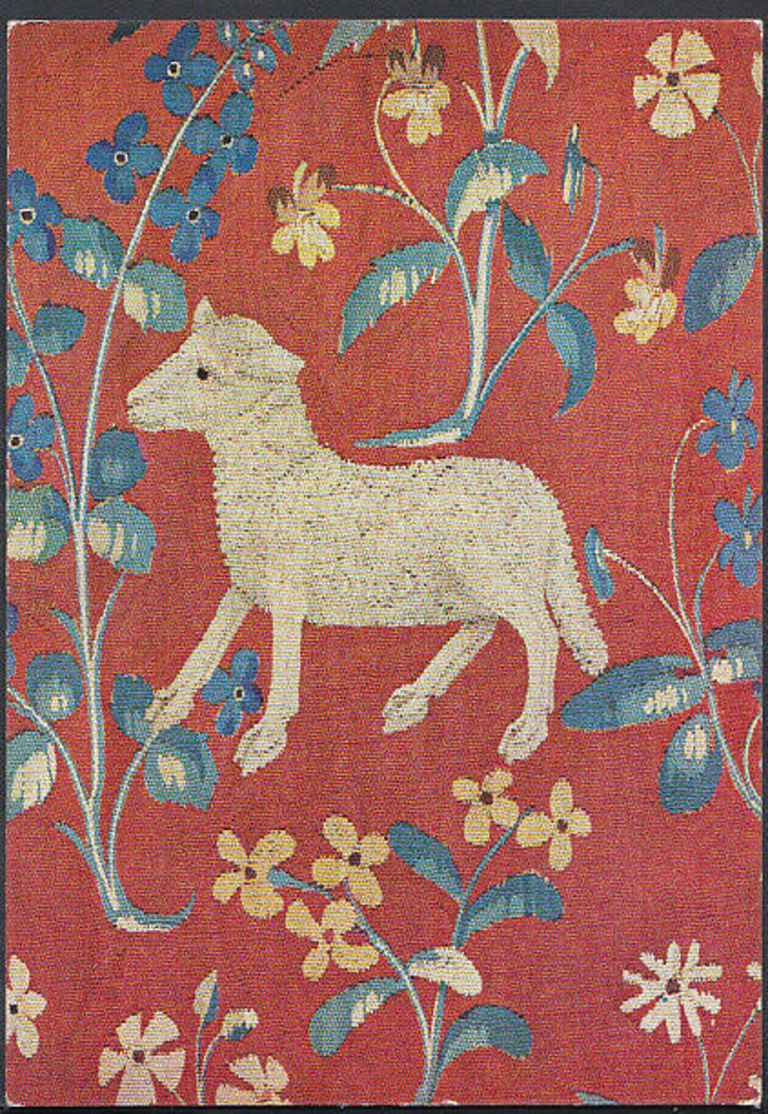 France Postcard - Tapisserie - La Dame a La Licorne - "Man Seul Desir" RR2464