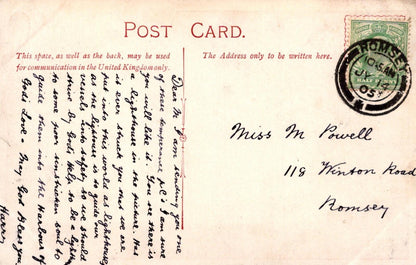 Proverbs Postcard - Temperance Movement Literature, Alcohol, Lighthouse RS41096