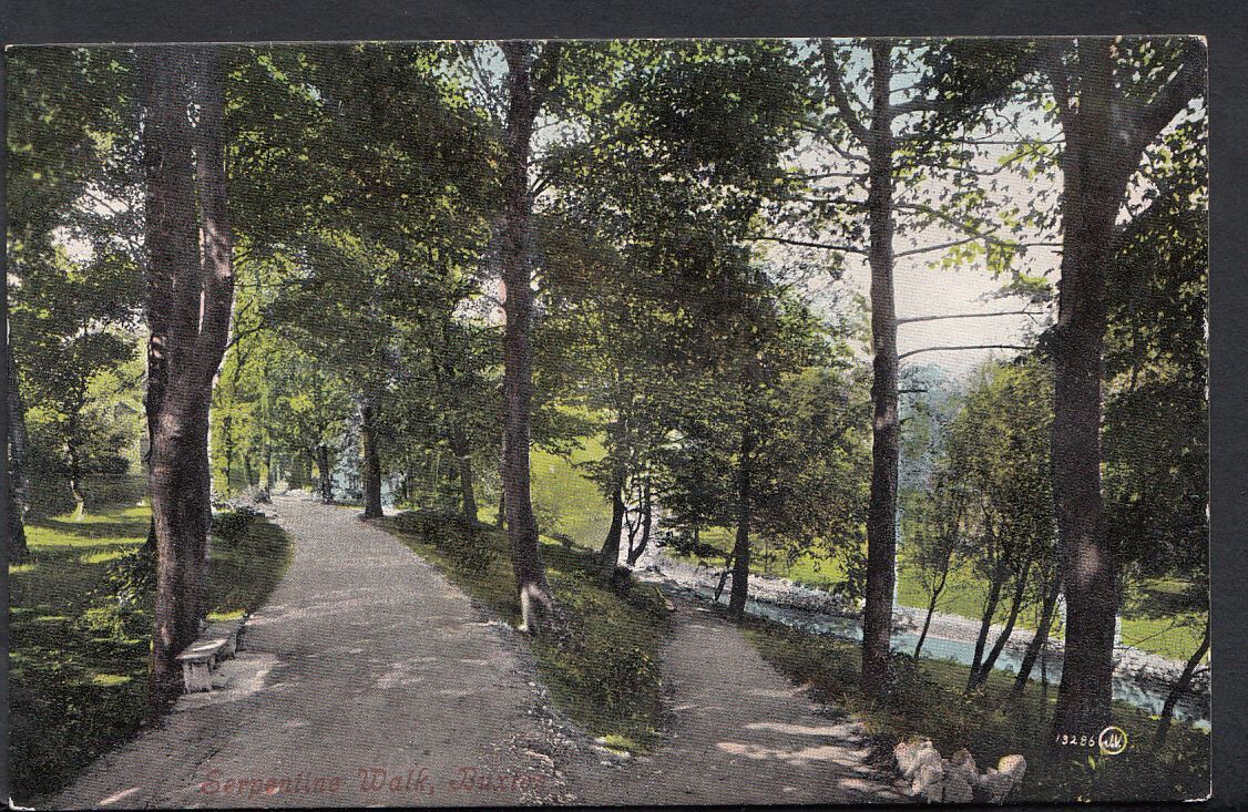 Derbyshire Postcard - Serpentine Walk, Buxton    RS2560