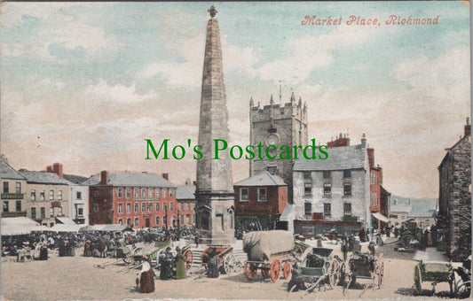 Yorkshire Postcard - Richmond Market Place  RS33846
