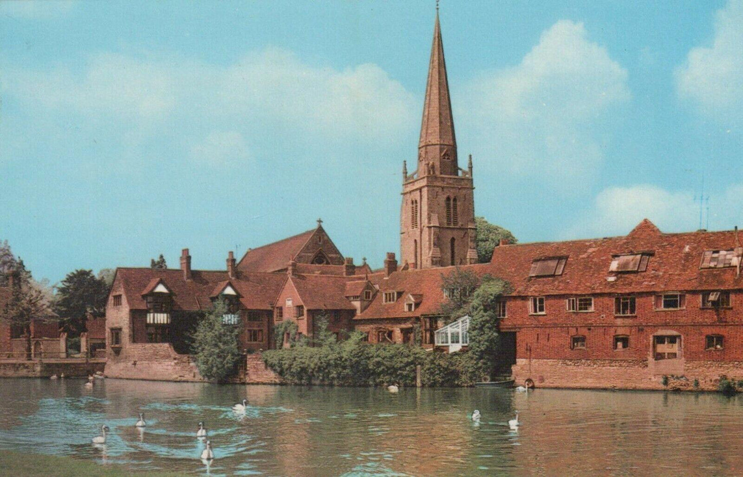 Oxfordshire Postcard - St Helen's Church & River Thames, Abingdon   RS24173