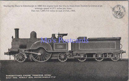 Railway Transport Postcard - Ramsbottoms Engine Princess Royal  DC2254