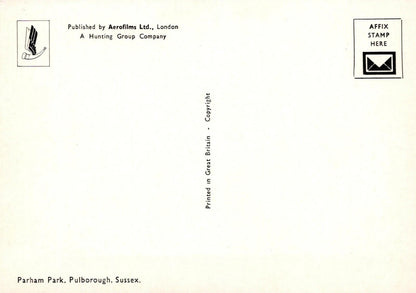 Sussex Postcard - Aerial View of Parham Park, Pulborough RRR354