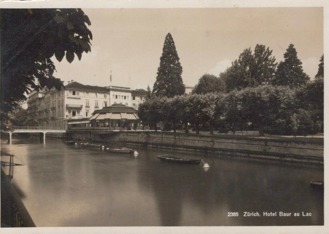 Switzerland Postcard - Zurich - Hotel Baur Au Lac    RRR1008