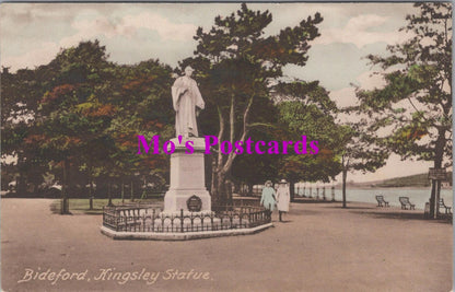 Devon Postcard - Bideford, Kingsley Statue    HM183