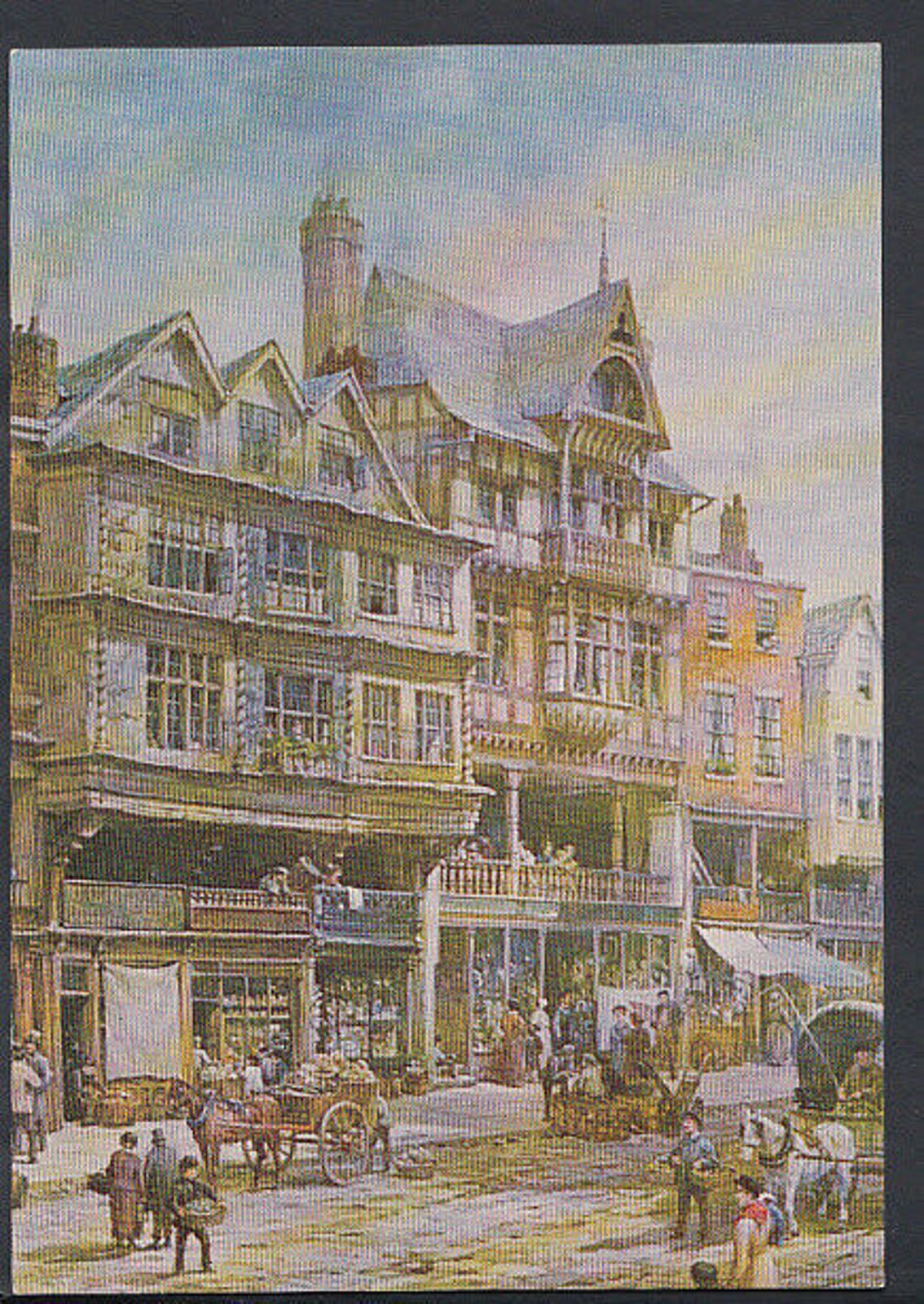 Cheshire Postcard - Chester ‘Dutch Houses", On West Side of Bridge Street RR2299
