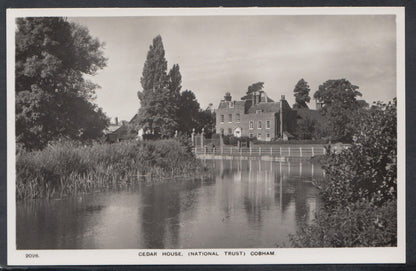 Surrey Postcard: Cedar House National Trust Cobham River Mole View RT2450