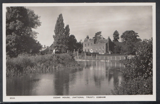Surrey Postcard: Cedar House National Trust Cobham River Mole View RT2450