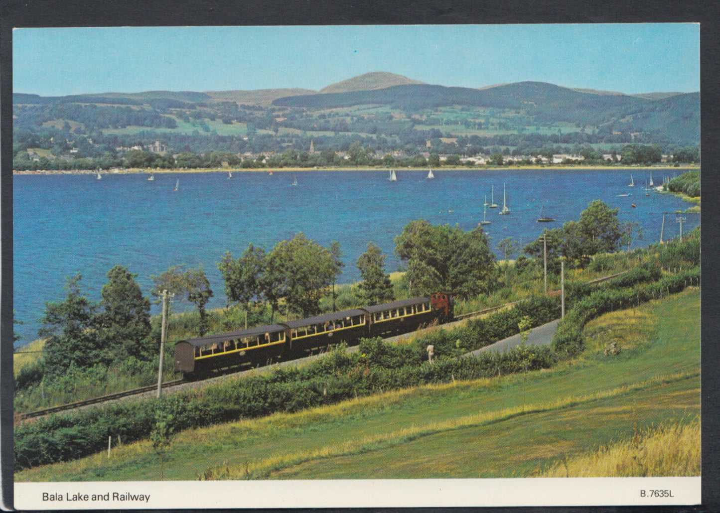 Wales Postcard - Bala Lake and Railway  RR5779