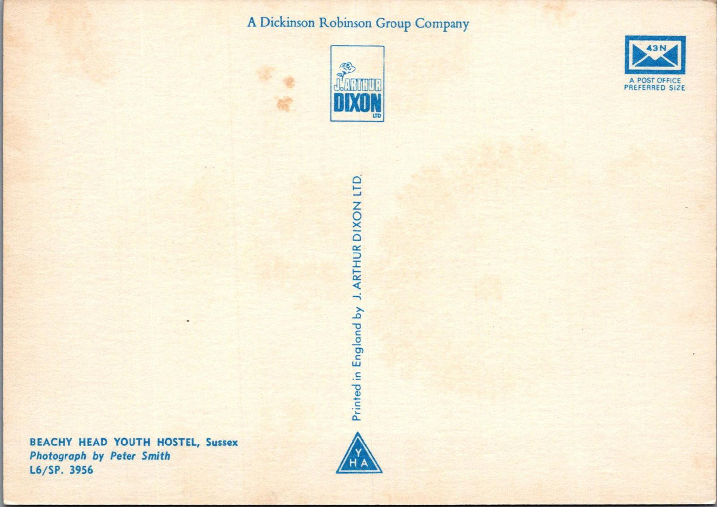 Sussex Postcard - Beachy Head Youth Hostel  RR23220