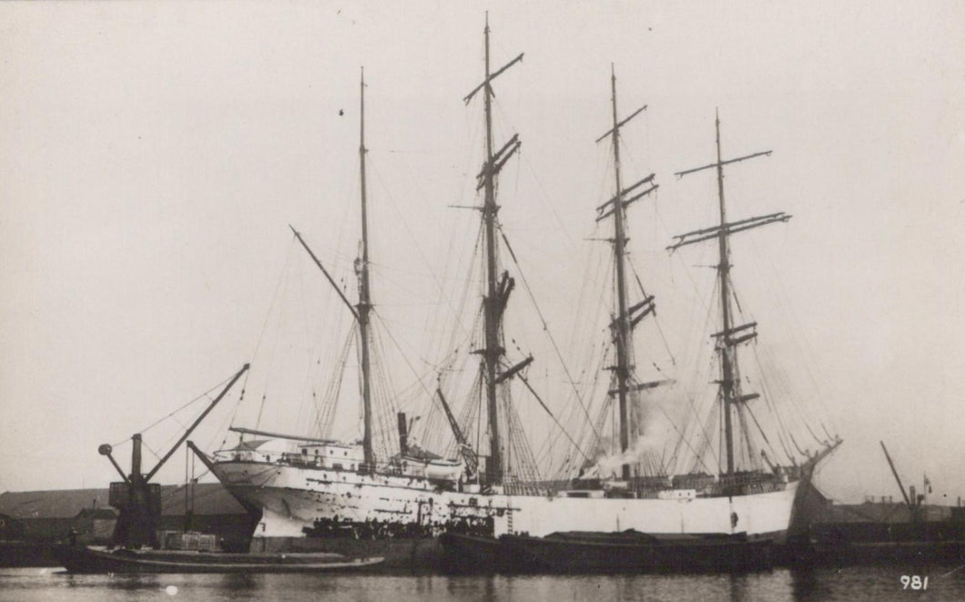 Shipping History Postcard - Barquentine Archibald Russell  - XT60