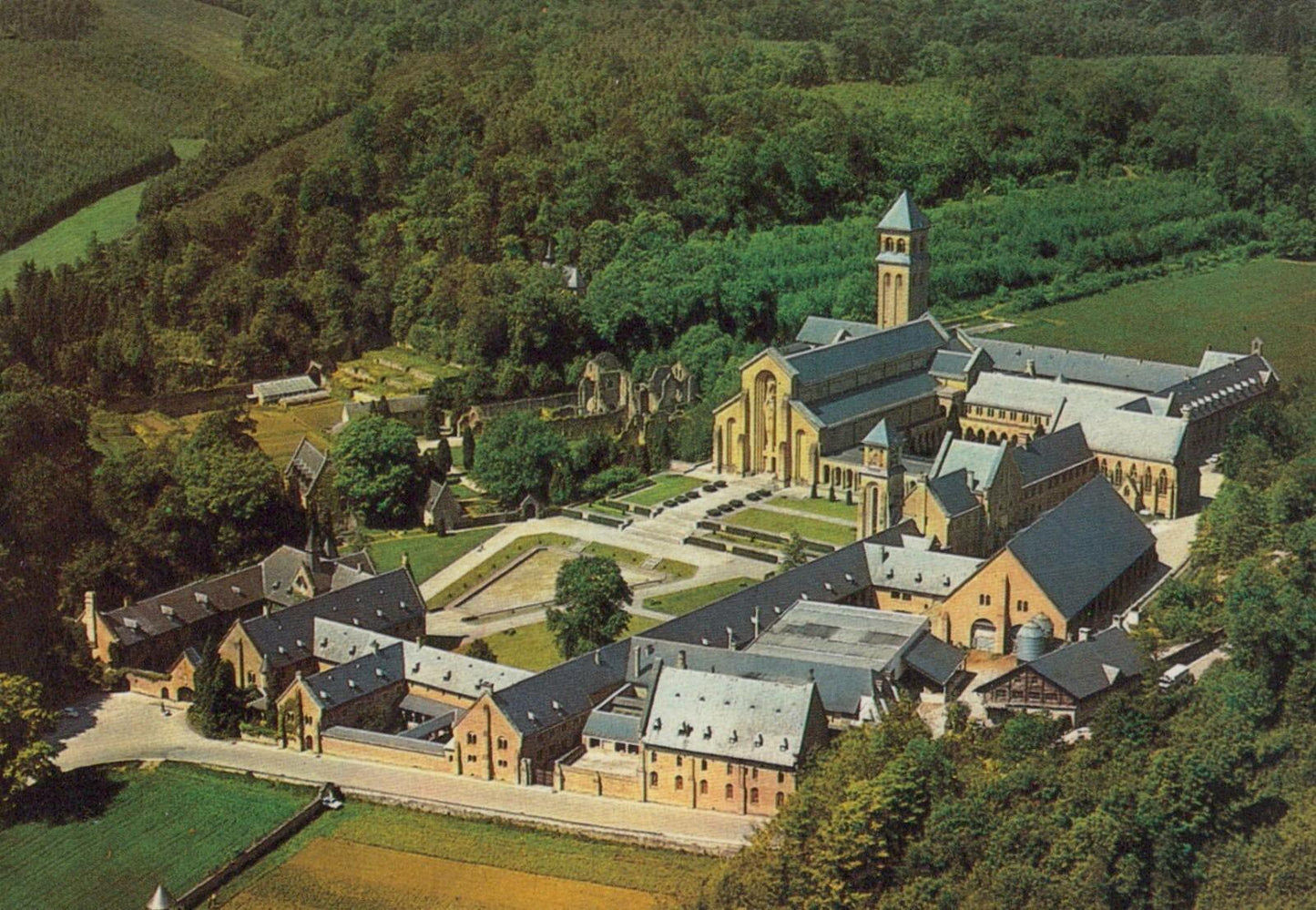 Belgium Postcard - Aerial View of Abbaye Notre-Dame d'Orval, Florenville  RRR341