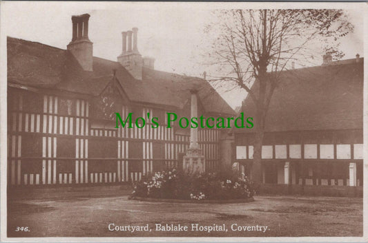 Warwickshire Postcard - Coventry, Bablake Hospital Courtyard  DC2464