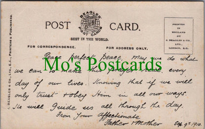 Greetings Postcard - Mizpah - Religious Text - Terry RS30558
