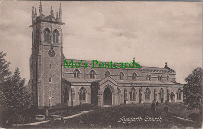 Yorkshire Postcard: Aysgarth St Andrews Parish Church Exterior 1912 - RS33508