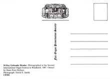 Load image into Gallery viewer, Music Postcard - 54 Key Gebruder Bruder, International Organ Festival  RRR393
