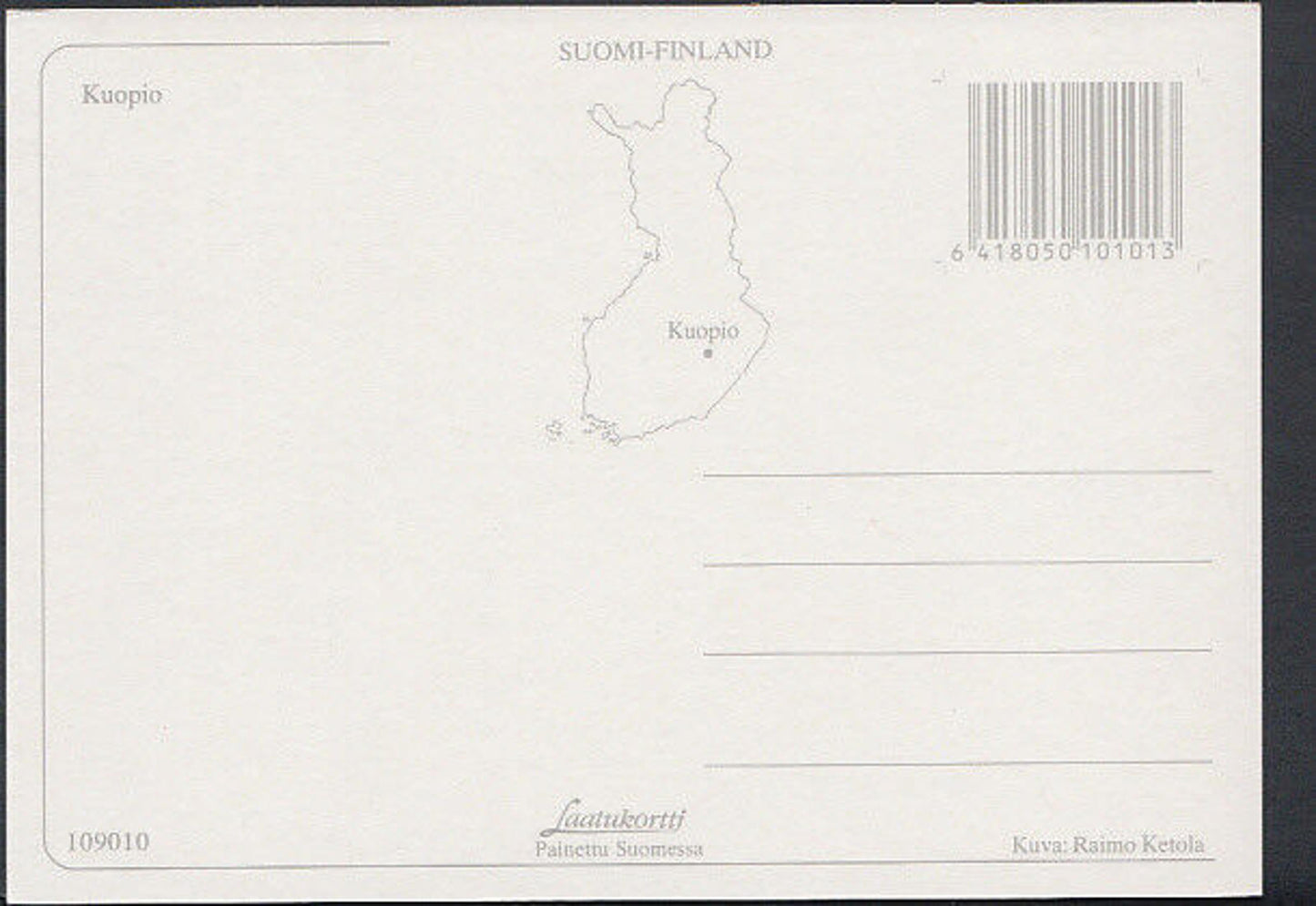 Finland Postcard - Views of Kuopio RR2618