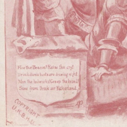 Proverbs Postcard - Temperance Movement Literature, England's Curse RS41097