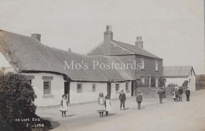Lancashire Postcard - Children at Carr Lane End, Pilling Village  XT75