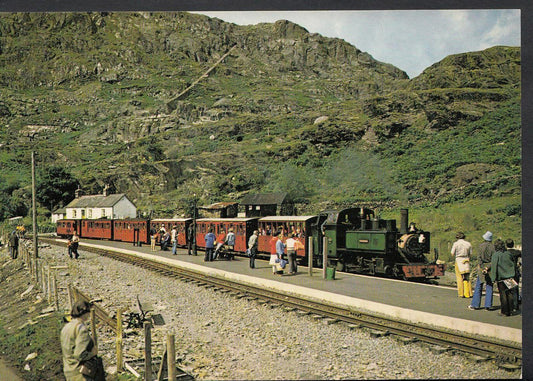 Wales Postcard - Arriving at Tan-Y-Grisiau Station From Porthmadog   RR945