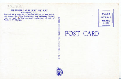 America Postcard - National Gallery of Art, Washington D.C.   SL331