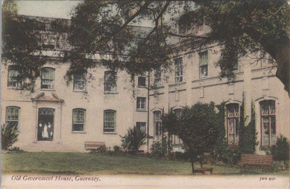 Guernsey Postcard - Old Government House, Channel Islands  XT136