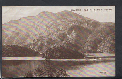 Scotland Postcard - Ellen's Isle and Ben Venue    RS14367