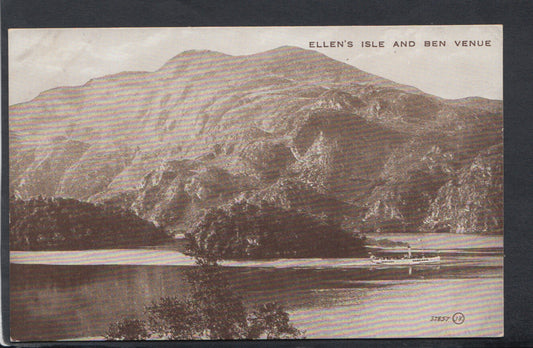 Scotland Postcard - Ellen's Isle and Ben Venue    RS14367