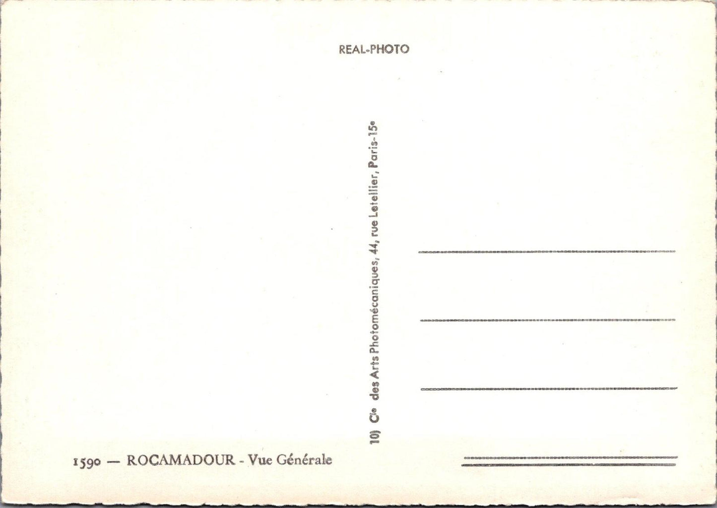 France Postcard - Rocamadour Village, Lot, Occitania  RRR1370