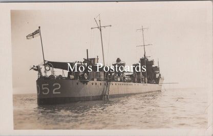 Shipping Postcard - Royal Navy, HMS Vega D52, V-Class British Destroyer RS39886