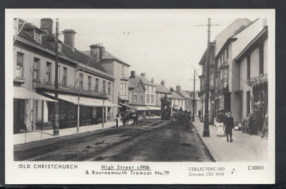 Dorset Postcard: Christchurch High Street Bournemouth Tramcar No.79 View  B622